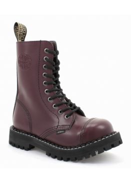 Черевики берці Steel бордові на 10 дірок 105-106/O/F.BUR Черевики берці Steel бордові на 10 дірок 105-106/O/F.BUR