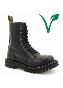 Черевики берці Steel з екошкіри чорні на 10 дірок 105-106/O/400 VEGAN Черевики берці Steel з екошкіри чорні на 10 дірок 105-106/O/400 VEGAN