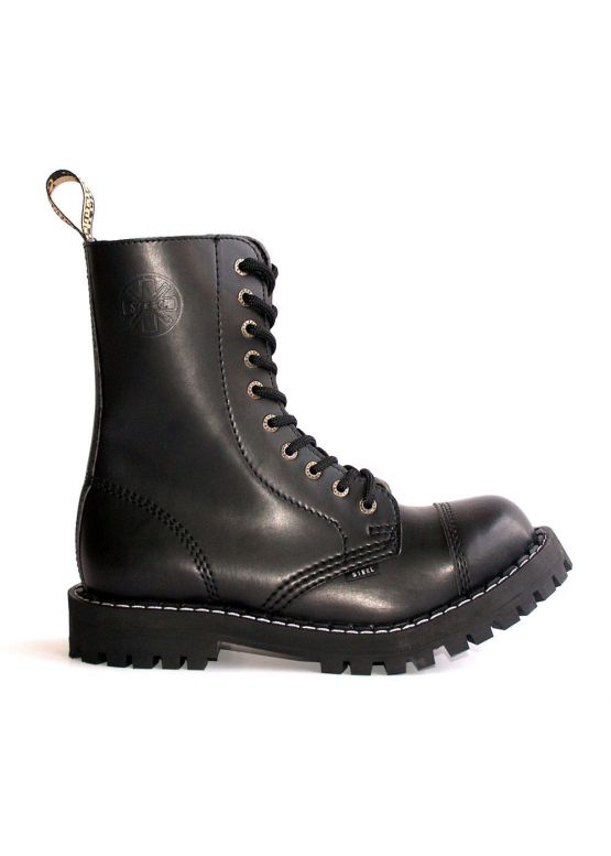 Черевики берці Steel з екошкіри чорні на 10 дірок 105-106/O/400 VEGAN замовити online