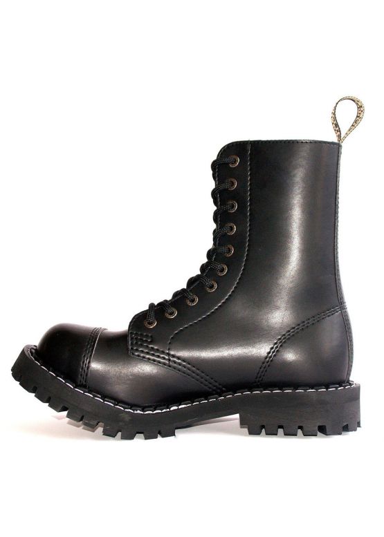 Черевики берці Steel з екошкіри чорні на 10 дірок 105-106/O/400 VEGAN замовити online
