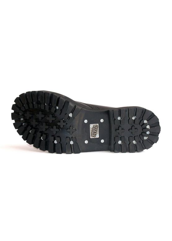 Черевики берці Steel з екошкіри чорні на 10 дірок 105-106/O/400 VEGAN замовити online